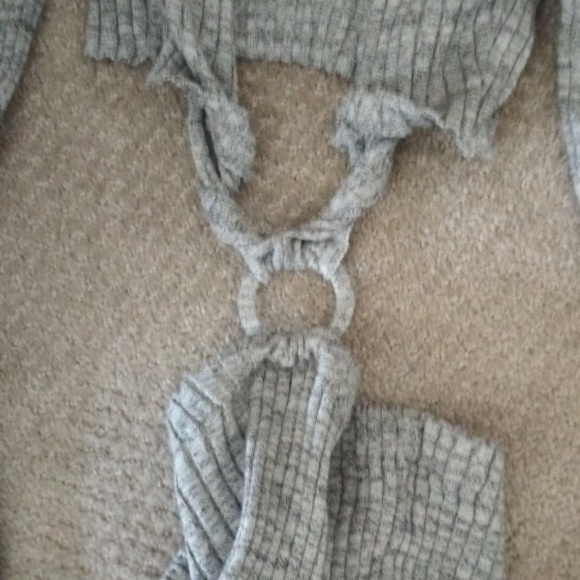 KNIT DRESS HEATHER GRAY - Picture 5 of 10